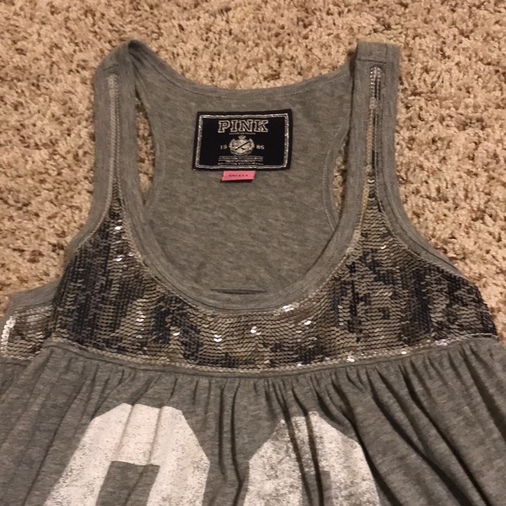 PINK - sequin racerback dress -size S - Picture 5 of 10